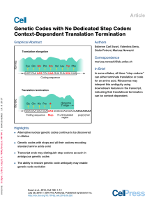 Genetic Codes with No Dedicated Stop Codon: Context