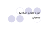 Motion and Force