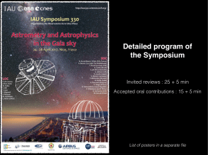 10:30 Coffee break - Astrometry and Astrophysics in the Gaia sky