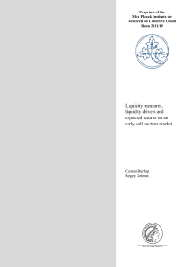 Liquidity measures, liquidity drivers and expected returns on an