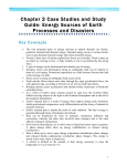 Chapter 2 Case Studies and Study Guide: Energy Sources of Earth