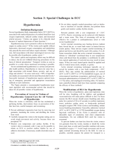 Section 3: Special Challenges in ECC Hypothermia