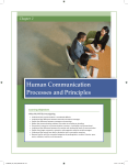 Human Communication Processes and Principles
