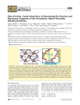 Role of Amine–Cavity Interactions in Determining the Structure and