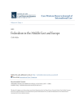 Federalism in the Middle East and Europe