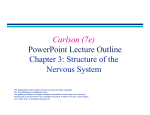 Carlson (7e) PowerPoint Lecture Outline Chapter 3: Structure of the