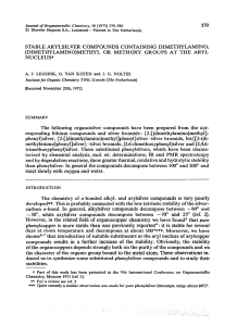 379 STABLE ARYLSILVER COMPOUNDS CONTAINING