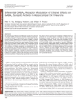 Differential GABAB Receptor Modulation of Ethanol Effects on