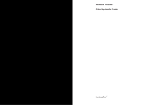 Animism Volume I Edited by Anselm Franke