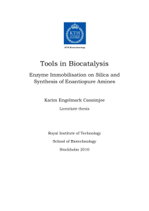 Tools in Biocatalysis