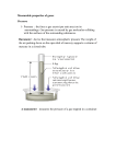 Measurable properties of gases: Pressure 1