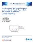 Ohmic Contacts With Ultra-Low Optical Loss on Heavily Doped n
