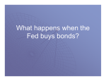 What happens when the Fed buys bonds?