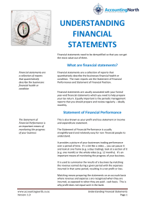 Understanding Financial Statements