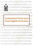 Grammatical terms used in the KS2 English curriculum