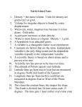 Earth Science Facts - Kempsville Middle School