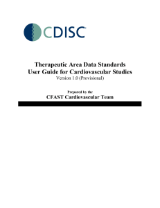 Cardiovascular Studies Therapeutic Area User Guide v1