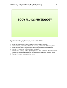 Body fluids