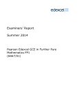 Examiners` Report Summer 2014 - Edexcel