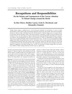 Recognitions and Responsibilities - International Research Institute