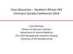 Case study session - SA HIV Clinicians Society
