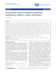 Constructive neutral evolution: exploring evolutionary theory`s