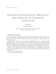 Electron Paramagnetic Resonance Spectroscopy of Copper(II