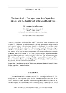 The Constitution Theory of Intention