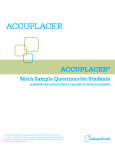 accuplacer - Camosun College