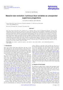 Massive star evolution: luminous blue variables as unexpected