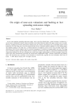 On origin of near-axis volcanism and faulting at fast spreading mid