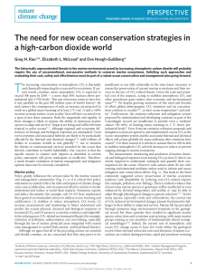 The need for new ocean conservation strategies in a high