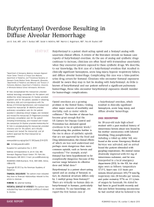 Butyrfentanyl Overdose Resulting in Diffuse Alveolar