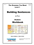 Building Sentences - Language Arts Press
