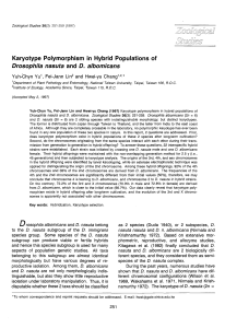 Karyotype Polymorphism in Hybrid Populations of Drosophila