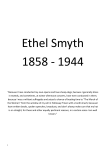 Ethel Smyth Infomation Pack