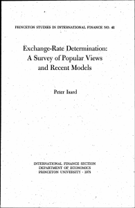 Exchange-Rate Determination: A Survey of