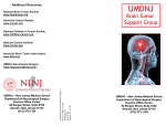 UMDNJ Brain Tumor Support Group - Neurological Institute of New