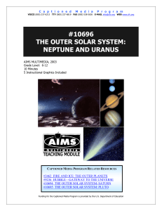 10696 the outer solar system: neptune and uranus