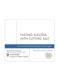 TASTING SUCCESS WITH CUTTING SALT