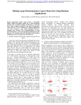 Mining Large Heterogeneous Cancer Data Sets Using