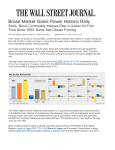Broad Market Gains Power Historic Rally