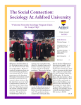 The Social Connection: Sociology At Ashford University Welcome