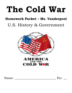 Cold War homework packet