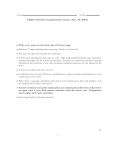 PH201-1E Final Comprehensive Exam (Apr. 30, 2007)