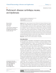 Parkinson`s disease: carbidopa, nausea, and dyskinesia