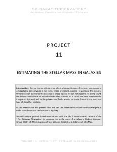 Estimating the mass and star formation rate in galaxies