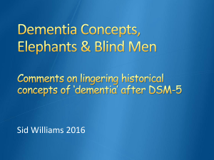 Sid Williams - Dementia Concepts