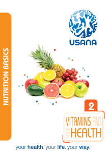 Nutrition Basics Book 2: Vitamins and Your Health