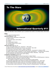 Issue #11 - 2015 April - National Space Society